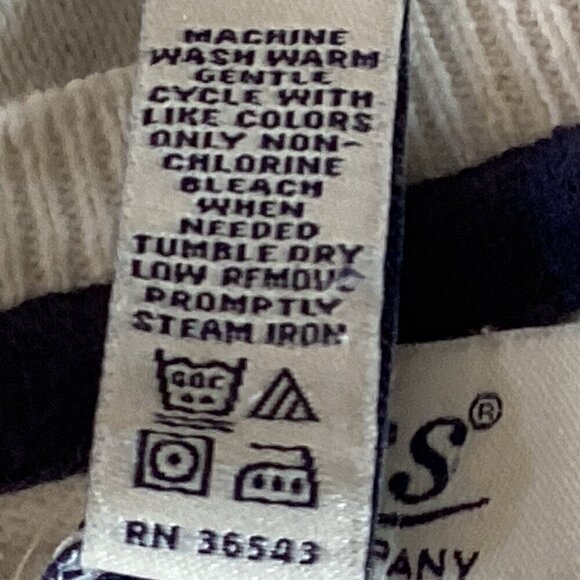 BASS Cotton Striped V-Neck Pullover Tunic Sweater M #314H - Picture 7 of 7